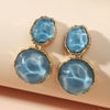 Creative Design Water ripple Resin Women's Earrings Summer Irregular Geometry Candy Color Earrings Jewelry - Image 3