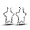 Silver Shining Zircon Earring Sparkling Simple Bow Irregular Curve Hoop Earring Jewelry Gifts for Women Men - Image 15