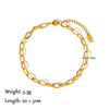 Summer Gold Color Anklets For Women Stainless Steel Firga Chain Feet Jewelry Layered Link Chain Accessory - Image 12