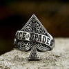 Creative Design Ace Of Spade Playing Card Ring For Men Punk Hip Hop Jewelry - Image 8