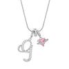 Letter Necklace for Women Pink Zircon Heart-shaped Pendant Suitable for Girls to Wear Personalized Gold-plated Jewelry - Image 19