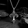 Stainless Steel Necklace Flame Retro Cross Titanium Steel Casting Men Pendant Necklace Type - Image 3