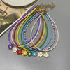 Seed Bead Choker Necklace with Flower Pendant - Image 1
