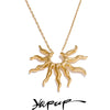 Individualistic Stainless Steel Metal Sun Pendant Necklace Style Attractive Jewelry Accessories Gift - Image 1