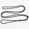 5pcs/lot 3 Size 1.5mm and 2.0mm and 2.4mm Black Plated Ball Beads Chain Necklace Bead Connector 65cm(25.5 inch) - Image 4