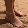 Gold/Silver Ankle Bracelets for Women, Gold Anklets for Women Beads Anklets Set Layered Anklet Gold Jewelry Gift - Image 6