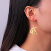Hollow Hummingbird Stainless Steel Earrings Animal Pendant Women's Wealth Jewelry Gift Pendant Party Gift - Image 3