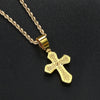 Hip Hop Cross Necklace For Men Cubic Zirconia Iced Out Pendant Gold Color Stainless Steel Rope Chain On Neck Jewelry - Image 5