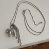 Smooth Surface Horse Chain Tassel Pendant Necklaces for Women Silver Plated Snake Chain Long Sweater Chain - Image 1