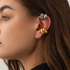 Metal Geometric C-Shaped Ear Clip Earrings for Women Men Simple Irregular Smooth Non Piercing Chunky Ear Cuff Jewelry - Image 1
