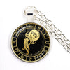 12 Constellation Scorpio Sagittarius Capricorn Aquarius Pendant Antique Bronze Necklace Glass Dome Zodiac Jewelry For Gift - Image 15