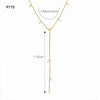 Stainless Steel Chain Necklace with Long Tassel Details - Image 6