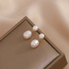 Three Freshwater Pearls Strand Drop Earrings For Women Gold Plated Brass Long Earring Statement Jewelry - Image 12