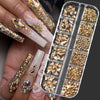 100/50cm Long Crystal Chain Nail Charms 1.5/2mm Shinying Clear/AB Diamond Nail Art Metal Steel French Manicure Crystal - Image 34