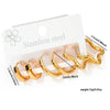 316L Stainless Steel 6 Pieces Irregular Circle Earring for Women Simple Temperamental Jewelry Gifts - Image 7