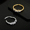 Titanium Baguette CZ Cluster Huggie Hoop Earring 16G Cartilage Helix Conch Clicker Ring Piercing Jewelry - Image 5