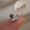 1Piece 16G Titanium Steel CZ Leaf Bee Piercing Lip Labre Studs Tragus Helix Cartilage Couch Lobe Earrings Body Jewelry For Women - Image 17