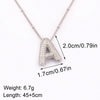 Light Aesthetic 26 A-Z Letters Sparkling Zircon Pendant Necklace Initials Alphabet For Women Lucky Jewelry Accessories - Image 2