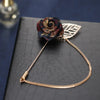 Vintage Mixed Fabric Rose Brooches Tassel Chain Men Suit Collar Brooch Broche Lapel Pin Brooches for Women Jewelry Accessories - Image 1
