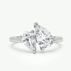 Silver Simple Classic Zircon Water Drop Ring For Women Engagement Wedding Jewelry - Image 6