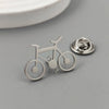 gold-plated stainless steel brooch: bicycle pattern, lapel pin, gift for friends - Image 2