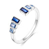 Clover Adjustable Ring Silver Rotating Cherry Blossom Flower Open Rings For Women Wedding Jewelry Gift - Image 38