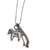 Smooth Surface Horse Chain Tassel Pendant Necklaces for Women Silver Plated Snake Chain Long Sweater Chain - Image 6