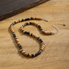 Brown and Black Small Beaded Chain Necklace Men Wood Beads Short Choker Necklace Collar on Neck Jewelry Male - Image 5