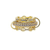 Gold Color Micro Pave Tear Drop CZ Tassel Link Chain Dome Ring For Women Girls Bling Cubic Zirconia Finger Jewelry Gift - Image 7