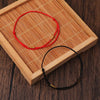 Red or Black Cord Bracelet with Bead Detail and Adjustable Fit - Image 9