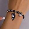 Cartoon Enamel Animal Cat Flower Bracelet for Women Men Charm Pet Pendant Strap Rope Bracelets Handmade Friendship Jewelry - Image 11