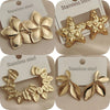 Creative heavy metal leaf starfish stainless steel earrings, and rusty earrings for women, party jewelry - Image 1