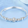 Charm Silver Bead Bracelet Bracelet Cute Feminine Party Wedding Jewelry With Adjustable Size - Image 21