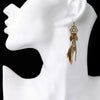 Boho Ethnic Dream Catcher Feather Antique Long Hook Earrings Fancy Handmade Chain Tassle Earring For Women Jewelry - Image 3