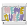 Women Letter Queen Luck Italian Charms Links Fit 9mm Stainless Steel Bracelet Jewelry -C - Image 3