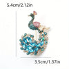 and peacock open screen brooch, European and American retro colored enamel pin accessories - Image 11