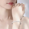 Charms Silver Bracelets For Women Adjustable Twisted Woven Bangle Bracelet Party Wedding Jewelry - Image 3