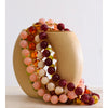 Multi-color Resin Round Beads Chain Statement Necklace Bracelet Stainless Steel Handmade Daily Jewelry Gift - Image 5