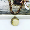 Multilayer Beads Chain Crystal Gem Stone Pendant Necklaces Boho Statement Jewelry - Image 12