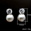 Dainty Women Imitation Pearl Stud Earrings Silver Color Eternity Wedding Earrings Daily Wear Temperament Elegant Jewelry - Image 5