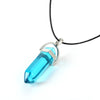 Hexagonal Column Quartz Necklaces Turquoises Pink Crystal Pendent Necklace For Women Chain Stone Choker Jewelry - Image 24