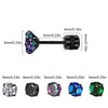 Men's Stainless Steel Stud Earrings with Color and Five-Pair Options - Image 3