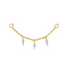 1PC Silver Horse Eye Zircon Crown Tassel Puncture Thread Flat Earring For Women Long Cartilage Chain - Image 47