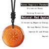 Crystal Mysterious Viking Compass Symbol Pendant Guardian Style Men's and Women's Jewelry Necklaces - Image 8