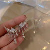 Temperament Bow Pearl Ear Clips Earrings Without Ears Hole Women's Sweet Temperament Versatile Rhinestone Clip on Earrings - Image 7