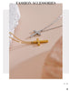 Cubic Zirconia Cross Pendant Necklace in Stainless Steel - Image 14