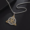 Stainless Steel Triquetra Symbol Necklace Celtic Witch Knot Pendant Necklace For Men Witchcraft Jewelry - Image 5