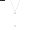 Stainless Steel Y-Shape Tassel Pendant Necklace Gold/Silver Tone Multi-Crystal Minimalist Jewelry for Women - Image 6