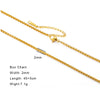 Stainless Steel Chain Necklace in Paperclip Box or Twisted Link Styles - Image 28