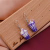 Summer Sweet Resin Drink Cup Dangle Earrings for Women Girl Kids Popsicle Beer Milk Tea Ice Cream Drop Earrings - Image 11